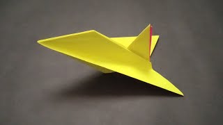 PAPER CRAFT Mudah..Cara buat origami pesawat Jet | Origami Airplane | DIY projects