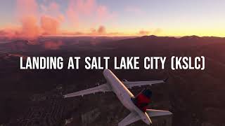 MSFS | FlyByWire A320nx | Dusk Landing at Salt Lake City (KSLC)