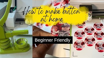 How to Make Memorial Buttons at Home | Cricut + Button Maker Tutorial (Step-by-Step)
