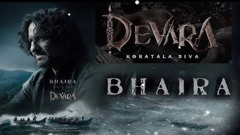 “DEVARA SAIF ALI KHAN” Glimpse “Khan as Bhaira”#devara