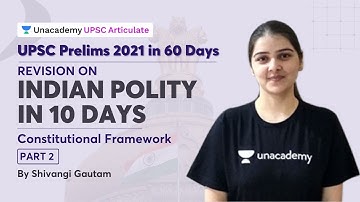 60 Days UPSC Prelims | Indian Polity Revision in 10 Days | Constitutional Framework (PART 2)