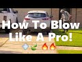 How to blow a lawn like a pro