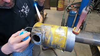 Caterpillar D2 #5J1113 Diesel Engine Assembly Ep.53: Soldering The Air Cleaner Back Together