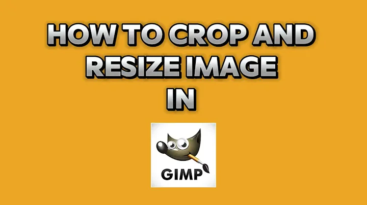 How to crop and resize image in GIMP
