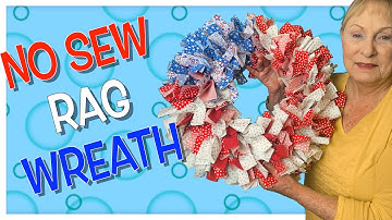 No Sew Rag Wreath | The Sewing Room Channel