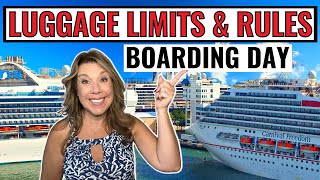 12 Cruise Embarkation LUGGAGE RULES All Cruisers MUST Know! screenshot 2