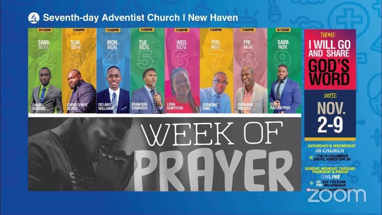 NEW HAVEN SDA CHURCH Youth Week of Prayer Nov 8, 2024 YouTube