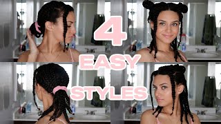 EASY Protective Braided Hairstyles! | How I Wear My Hair After Wash Day | Type 4 Natural Hair