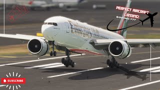 Most UNBELIEVABLE Aircraft Flight Landing!! Boeing 777 Emirates Landing at La Guardia Airport