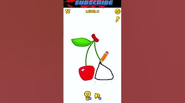 An apple a day keeps a doctor away. || Level-8 || Tricky Line:Draw the part. || #shorts