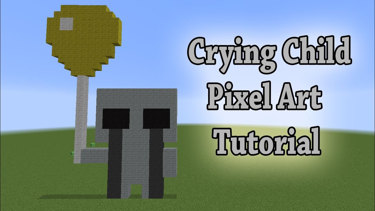 Minecraft Pixel Art Tutorial: How to make the Crying Child (Five Nights