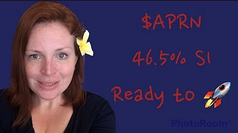 $APRN Short interest is insane, ready to rocket