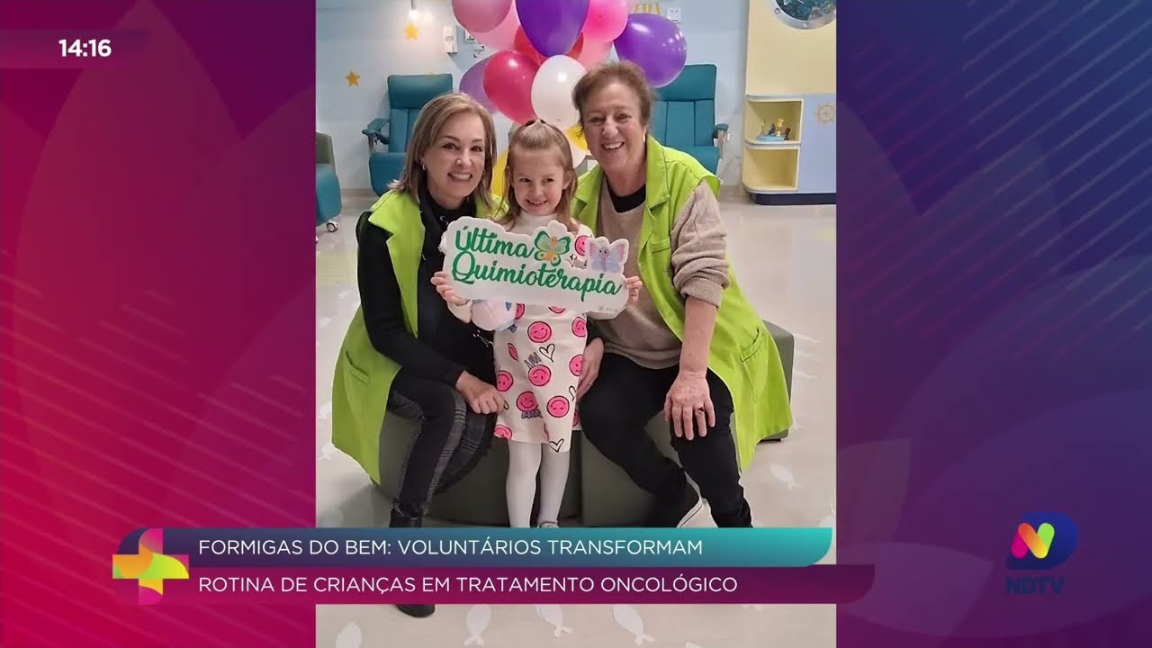 Formigas do Bem levam carinho e esperança a crianças com câncer em Chapecó
