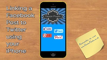 Linking a Facebook Post to Twitter using your iPhone