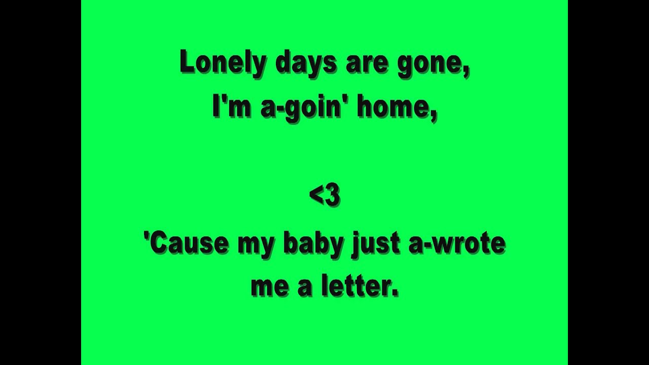 The Letter by The Boxtops lyrics The Letter by The Boxtops lyrics