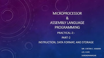 PRACTICAL-2: To study about programming model and 8085 instruction PART-2|MALP|3330705|GTU