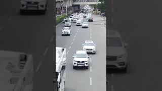 CM KCR convoy 600 cars #brsparty #brs #kcr #shorts