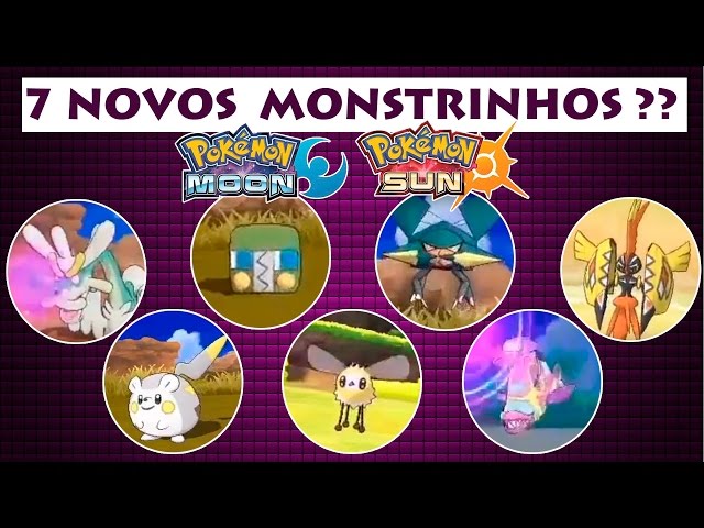 Sete novos Pokémons são revelados em Sun/Moon, incluindo um dragão