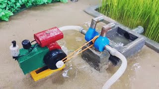 Top diy tractor the most creative mini rustic making miniatures for water pump concrete bridge part5