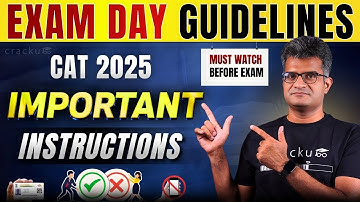 CAT 2025 Exam Day Checklist 📌 What You Must Carry for CAT Exam to the exam centre