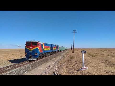 2ТЭ10МК-КН-0689 с поездом №329 Душанбе - Москва, 05.10.17г.