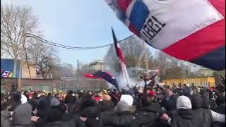 'PUTA BARCA' chant - PSG Ultras | Barcelona vs PSG
