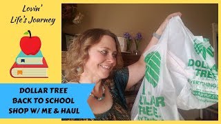 Dollar Tree Back to School Shop with Me \& Haul