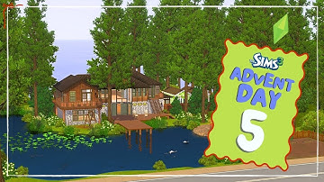 Sims 3 Advent Builds Day 5 – A Lake Cabin Getaway