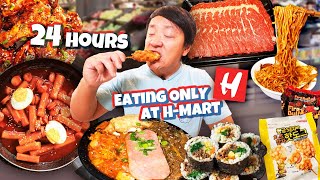 24 Hours eating ONLY H-Mart Korean Grocery Store Food screenshot 4