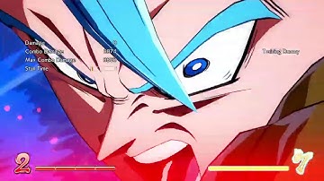 DBFZ Gogeta Tiger knee Galic Gun link loop example combo