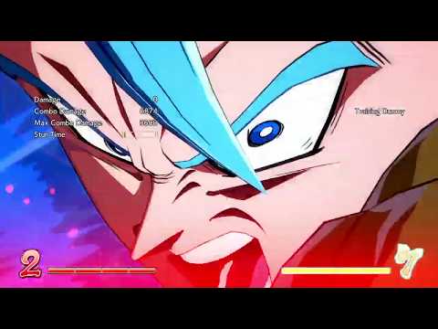 DBFZ Gogeta Tiger knee Galic Gun link loop example combo