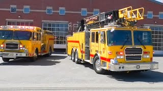 Milford, MA Fire Department Engine 1, Engine 4, & Ladder 1 Responding