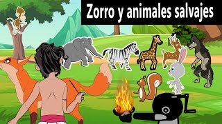 Zorro y animales salvajes -cuentos de hadas españoles | historias para  niños | morales e historias - YouTube