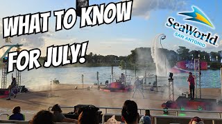 Whats going on at SeaWorld San Antonio in July 2026?
In this video Randall takes a look around SeaWorld San Antonio to bring you what is coming for the Summer months. The updates are mostly for the month of July in 2026 which consist of updates about July the 4th, the Electric Ocean event, the Aquaglow event at Aquatica, the 3 returning shows Sea Lions Tonite, Rythm Motion Ocean and Light Up the Night!
.
Follow us on our socials:
Instagram: http://instagram.com/boone_times_two
TikTok: https://tiktok.com/@boonetimestwo
📬 Contact Us
boone@boonetimestwo.com
.
Chapters:
00:00 - Beginning
00:09 - Introduction
00:54 - Up Close Parking Update
02:05 - Passholder July Benefits
02:57 - Aqua Glow
03:10 - Rhythm Motion Ocean Parade
03:43 - Vacation Discovery Center
04:10 - Sealions Updates
05:23 - Rescue Jr Update
05:38 - New Food Booths
05:56 - Ducks!
06:40 - Booth and Great White update
07:17 - World Cup Merch
07:32 - Shamus Celebration info
07:54 - Rides close early
08:19 - July 4th Fireworks
08:46 - Electric Ocean
09:07 - Hats update
09:28 - Hydro Power Extreme FX
13:15 - Park Hours
13:36 - Aquatica Hours
14:03 - July 4th Fireworks info
14:27 - US Air Force Rock Band
14:42 - World Cup Watch Party!
15:01 - Outroduction
15:21 - Ending
.
#seaworldsanantonio #seaworld #july4th #familyfun Whats going on at SeaWorld San Antonio in July 2026?