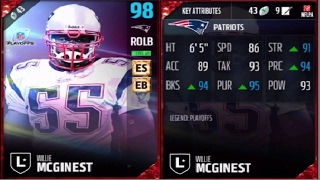 Legend Willie McGinest | Player Review | Madden 17 Ultimate Team Gameplay
