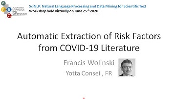 Automatic Extraction of Risk Factors from COVID 19 Literature