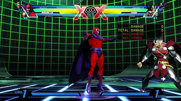 UMVC3 Magneto, Spencer, Wesker 1.3M Damage Combo