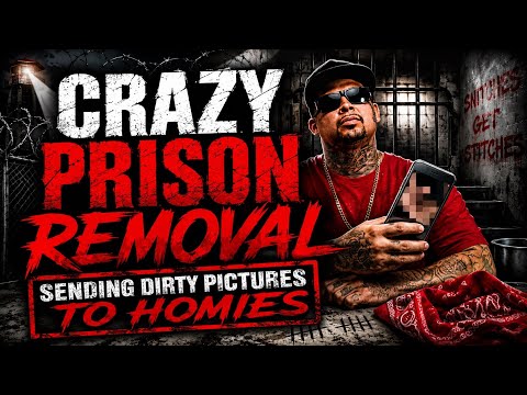 CRAZY PRISON REMOVAL…HE TOOK OFF ON HIS CELLY WHEN HE WAS ASKED ABOUT SENDING DIRTY PICTURES 😳