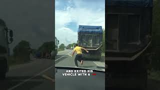 Road Raging Shoulder Driver Gets Karma