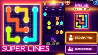 Super Lines - Tic Tac Toe Glow Game || Completed Level screenshot 2