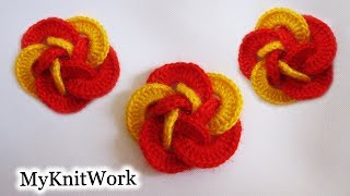 Crochet flower. Tutorial. // Роза крючком.