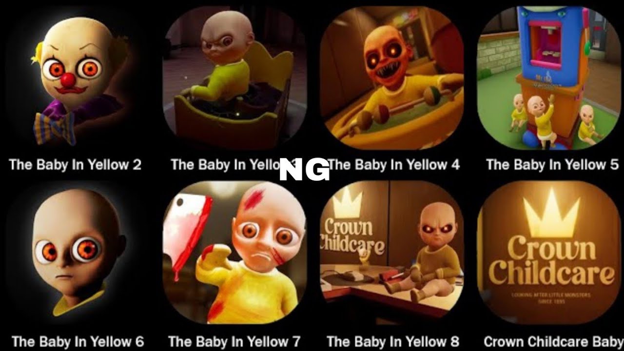 🧑‍🦲Secrets SURVIVE NIGHT in MONSTER CHASE SHOCKING Endings & Baby in Yellow NEW UPDATE Crown Child