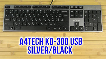 Распаковка A4Tech KD-300 USB Silver/Black