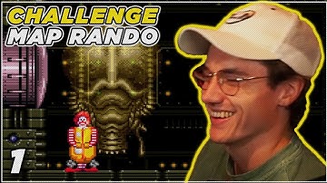 Very Hard Challenge Mini Boss Map Rando | Super Metroid | #1