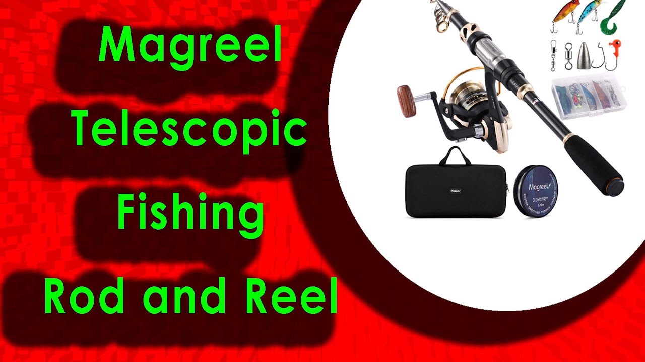 Magreel Telescopic Fishing Rod and Reel Combo Set with Fishing Line 