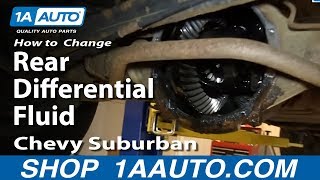 How To Change Rear Differential Fluid 0006 Chevy Suburban