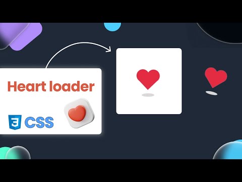 Heart loader Using Pure CSS | Html CSS Animated Heart