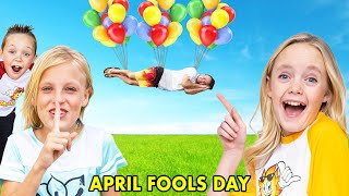 sneaky jokes on april fools day with ninja kidz tv and spying