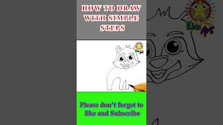 Drawing a fox with easy steps shorts