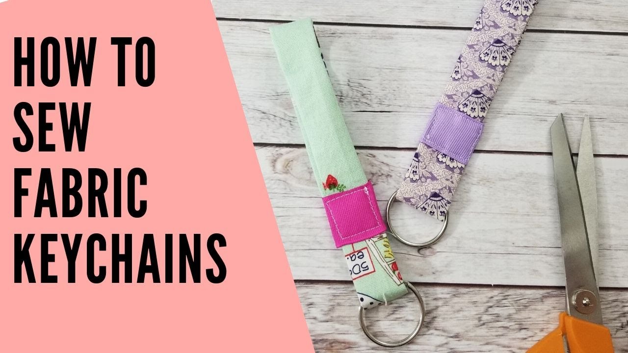 Fabric Keychain DIY Tutorial- Scan N Cut - Crafty Gemini